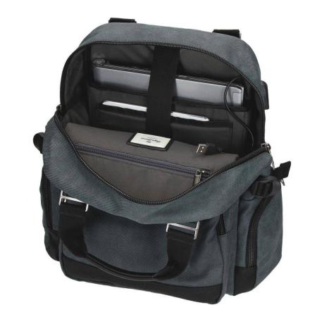 Рюкзак мужской Pepe Jeans Bags ADAP. BACKPACK. PORTAORDENADOR PJL 71423, синий