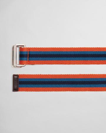 Мужской ремень Gant RUGBY STRIPE WEBBING BELT 9940062, оранжевый
