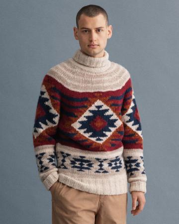 ALPACA GEOMETRIC FUNNEL NECK 8060020