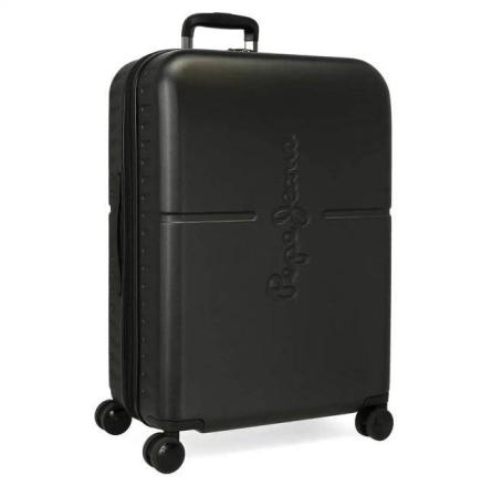 Троллей-кейс Pepe Jeans Bags ABS LUGGAGE SET 2/ 55-70CM.4W.PJL HIGHLIGHT 76895, черный Троллей-кейс Pepe Jeans Bags ABS LUGGAGE SET 2/ 55-70CM.4W.PJL HIGHLIGHT 76895, черный