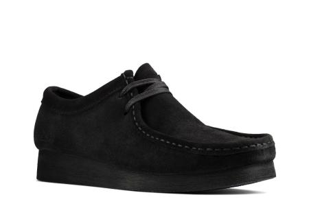 Женские полуботинки Clarks Wallabee 2 26158834, черные Женские полуботинки Clarks Wallabee 2 26158834, черные