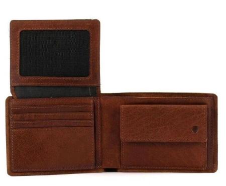 Мужское портмоне Strellson Bags Edwyn BillFold H6 4010000219, коньячное