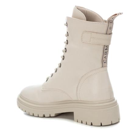 Женские высокие ботинки CARMELA LEATHER LADIES ANKLE BOOTS 160114, бежевые