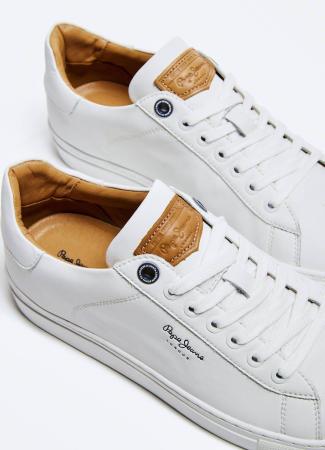Мужские кеды Pepe Jeans London JOE CUP PMS30724, белые