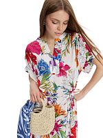 HUMMING FLORAL POPOVER DRESS 4503140 - HUMMING FLORAL POPOVER DRESS 4503140