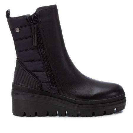 Женские полусапоги CARMELA LEATHER COMBINED LADIES ANKLE BOOTS 160311, черные