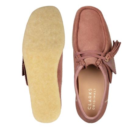 Женские полуботинки Clarks Wallabee. 26163265, розовые