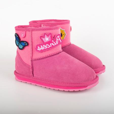 Детские ботинки из овчины (угги) EMU Australia Wallaby Mini Play K12748, розовые