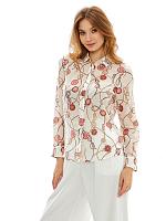 SAILING PRINT COT SILK SHIRT 4320184 - SAILING PRINT COT SILK SHIRT 4320184