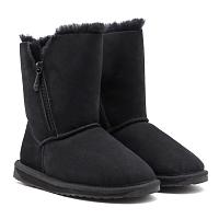 Ankaa W12615 - Женские полусапоги из овчины (угги) EMU Australia, черные Ankaa W12615 - Женские полусапоги из овчины (угги) EMU Australia, черные