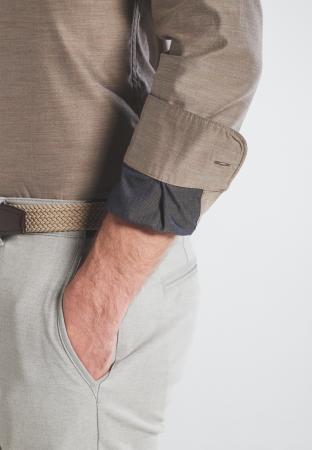 Мужская рубашка Eterna 8062-28-FS82, коричневая