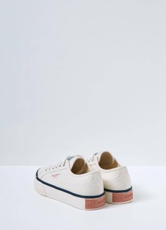 Детские кеды Pepe Jeans London OTTIS PLATFORM GIRL PGS30542, белые
