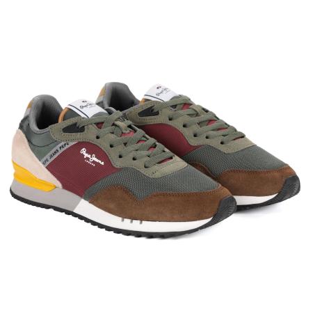 Мужские кроссовки Pepe Jeans London LONDON ONE BASIC M PMS30871, хаки