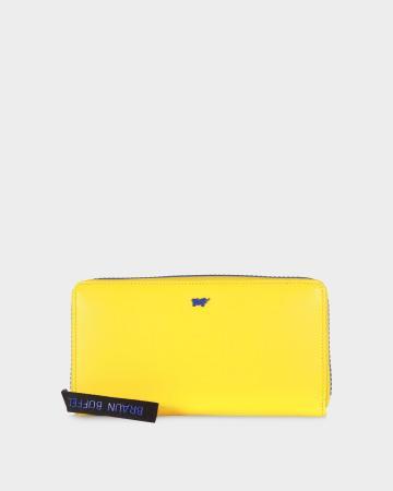 Кошелек Braun Buffel CAPRI Zip Around Wallet L 18CS 44555, желтый Кошелек Braun Buffel CAPRI Zip Around Wallet L 18CS 44555, желтый