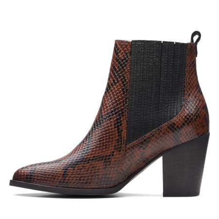 Женские ботильоны Clarks West Lo 26151465, коричневые