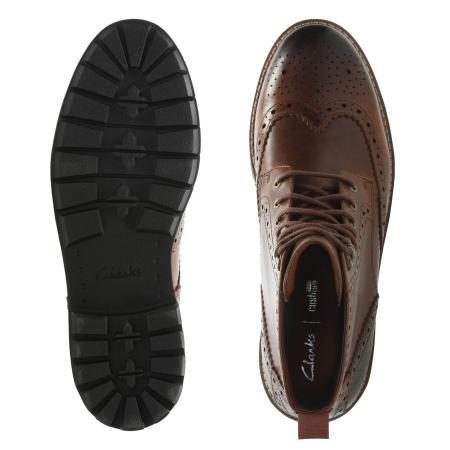Мужские высокие ботинки Clarks Batcombe Lord 26127190, коричневые