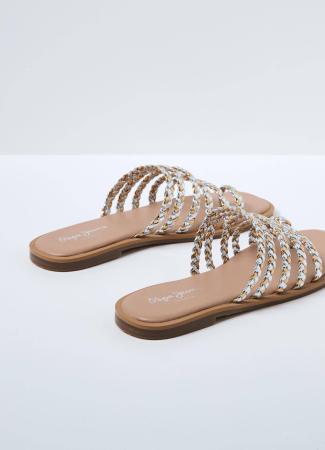 Женские сланцы Pepe Jeans London IRMA FOLK s_PLS90556, серебряные