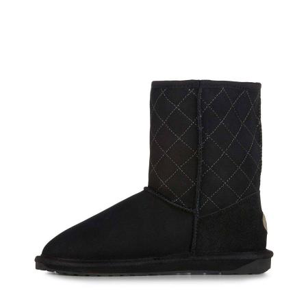 Женские полусапоги из овчины (угги) EMU Australia Stinger Lo Quilted W12068, черные Женские полусапоги из овчины (угги) EMU Australia Stinger Lo Quilted W12068, черные