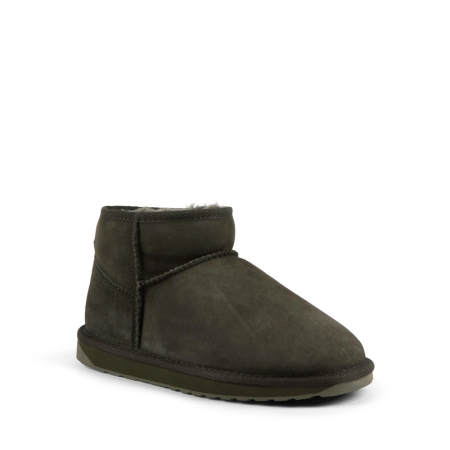 Женские ботинки из овчины (угги) EMU Australia Stinger Micro W10937 (жен. полусапоги из овчины (у W10937, оливковые