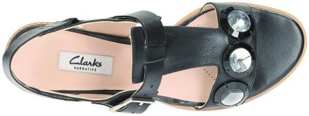 Женские сандалии Clarks Bliss Melody 26114627, черные Женские сандалии Clarks Bliss Melody 26114627, черные