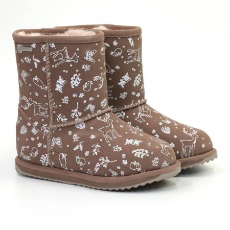 Детские полуугги EMU Australia Woodland Brumby K12607, бежевые