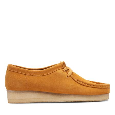 Женские полуботинки Clarks Wallabee. 26139129, желтые