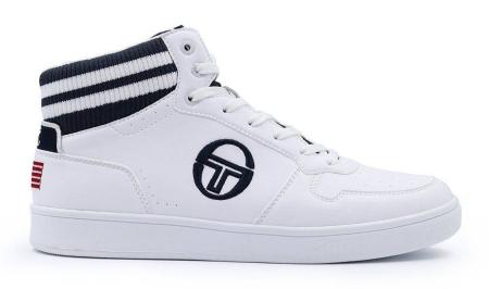 Мужские высокие кеды Sergio Tacchini Retro Basket STM124060, белые
