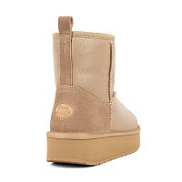 Stingers Stinger Mini Flatform Leather W13189 - Женские полусапоги из овчины (угги) EMU Australia, песочные