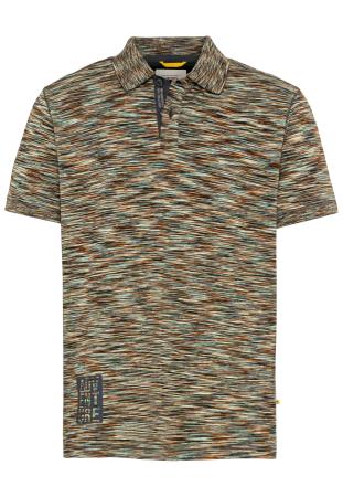 Мужское поло Camel Active Polo space dye 409965-1P24, зеленое