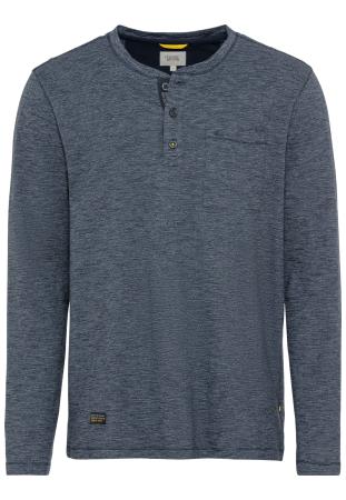 Мужская футболка Camel Active Henley 409670-1T33, синяя