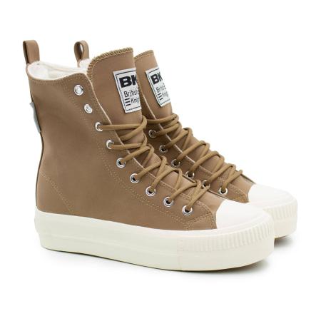 Женские высокие кеды British Knights KAYA HIGH B48-3723-01, коричневые