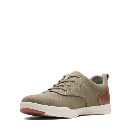 Мужские кроссовки Clarks Step Isle Crew 26140323, оливковые