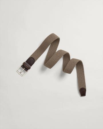 Мужской ремень Gant ELASTIC BRAID BELT 94494, коричневый