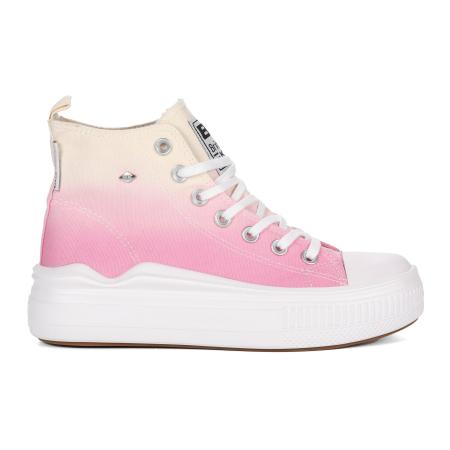 Женские высокие кеды British Knights KAYA FLOW MID B51-3736-02, розовые