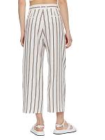 STRIPE LINEN CROPPED WIDE PANT 4150171 - STRIPE LINEN CROPPED WIDE PANT 4150171 STRIPE LINEN CROPPED WIDE PANT 4150171 - STRIPE LINEN CROPPED WIDE PANT 4150171