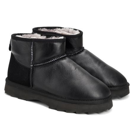 Женские угги EMU Australia Sheepskin Fashion Sharky Micro Town W13154, черные