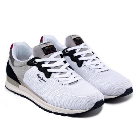 Мужские кроссовки Pepe Jeans London TINKER PRO RACER SPORT PMS30620, белые