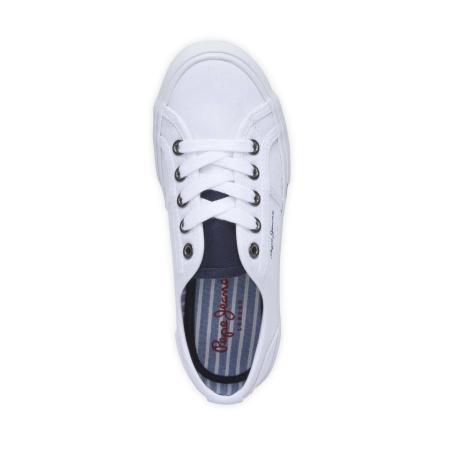Детские кеды Pepe Jeans London BAKER BASIC BOY PBS30334, белые Детские кеды Pepe Jeans London BAKER BASIC BOY PBS30334, белые