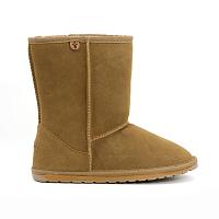 Wallaby Lo Teens T10102 - Детские сапоги из овчины (угги) EMU Australia, коричневые