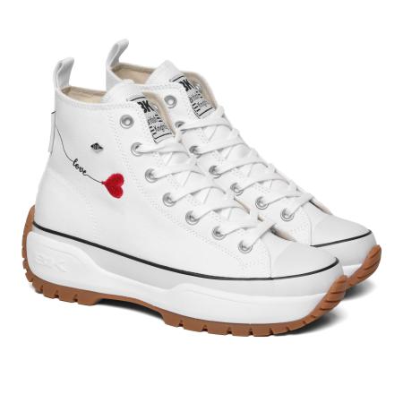 Женские высокие кеды British Knights KAYA MID FLY B53-3732-02, белые