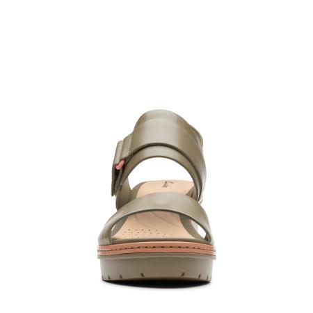 Женские босоножки Clarks Palm Stellar 26140233, оливковые