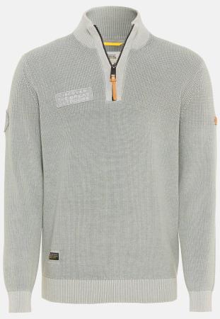 Мужской джемпер Camel Active Knit 1/1 Troyer 409585-8K12, серый