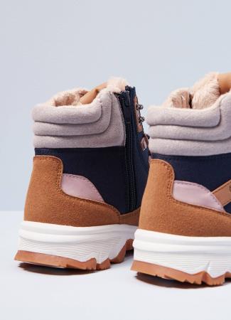 Детские высокие кроссовки Pepe Jeans London PEAK TRAIL GIRL PGS50173, коричневые Детские высокие кроссовки Pepe Jeans London PEAK TRAIL GIRL PGS50173, коричневые