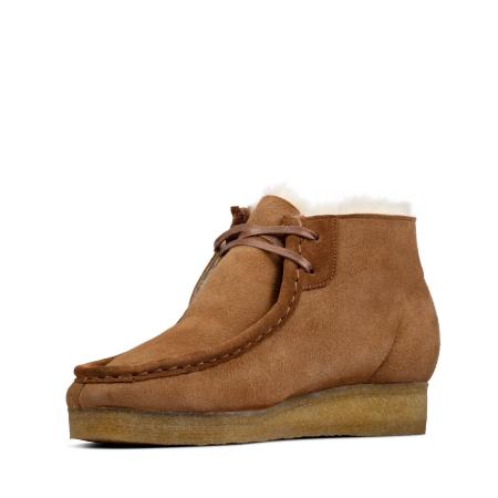 Женские ботинки Clarks Wallabee Boot. 26162498, коричневые Женские ботинки Clarks Wallabee Boot. 26162498, коричневые