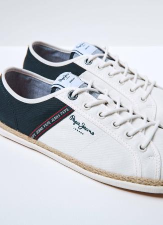 Мужские кеды Pepe Jeans London MAUI TAPE URBAN PMS10296, белые