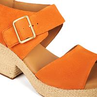 Kimmei Hi Strap 26171010 - Женские босоножки Clarks, оранжевые