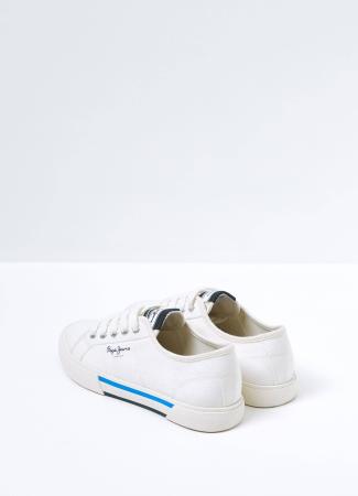 Детские кеды Pepe Jeans London BRADY BOY BASIC PBS30527, белые