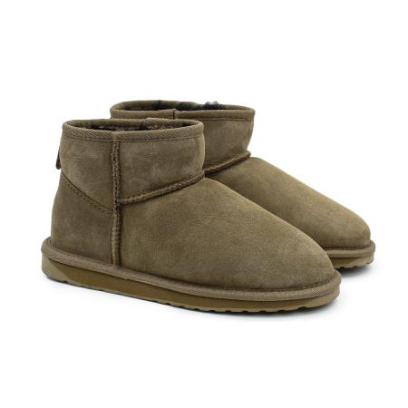 Женские ботинки из овчины (угги) EMU Australia Stinger Micro W10937 (жен. полусапоги из овчины (у W10937, коричневые