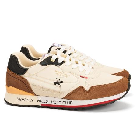 Мужские кроссовки Beverly Hills Polo Club KING POWER MIX BHM513105, бежевые