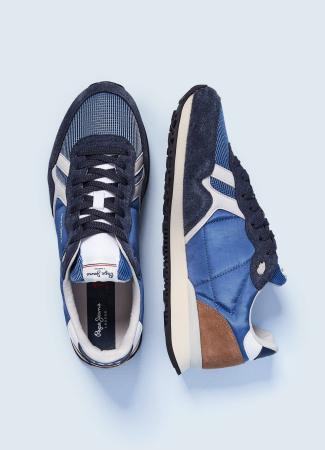 Мужские кроссовки Pepe Jeans London BRITT MAN URBAN PMS30754, синие